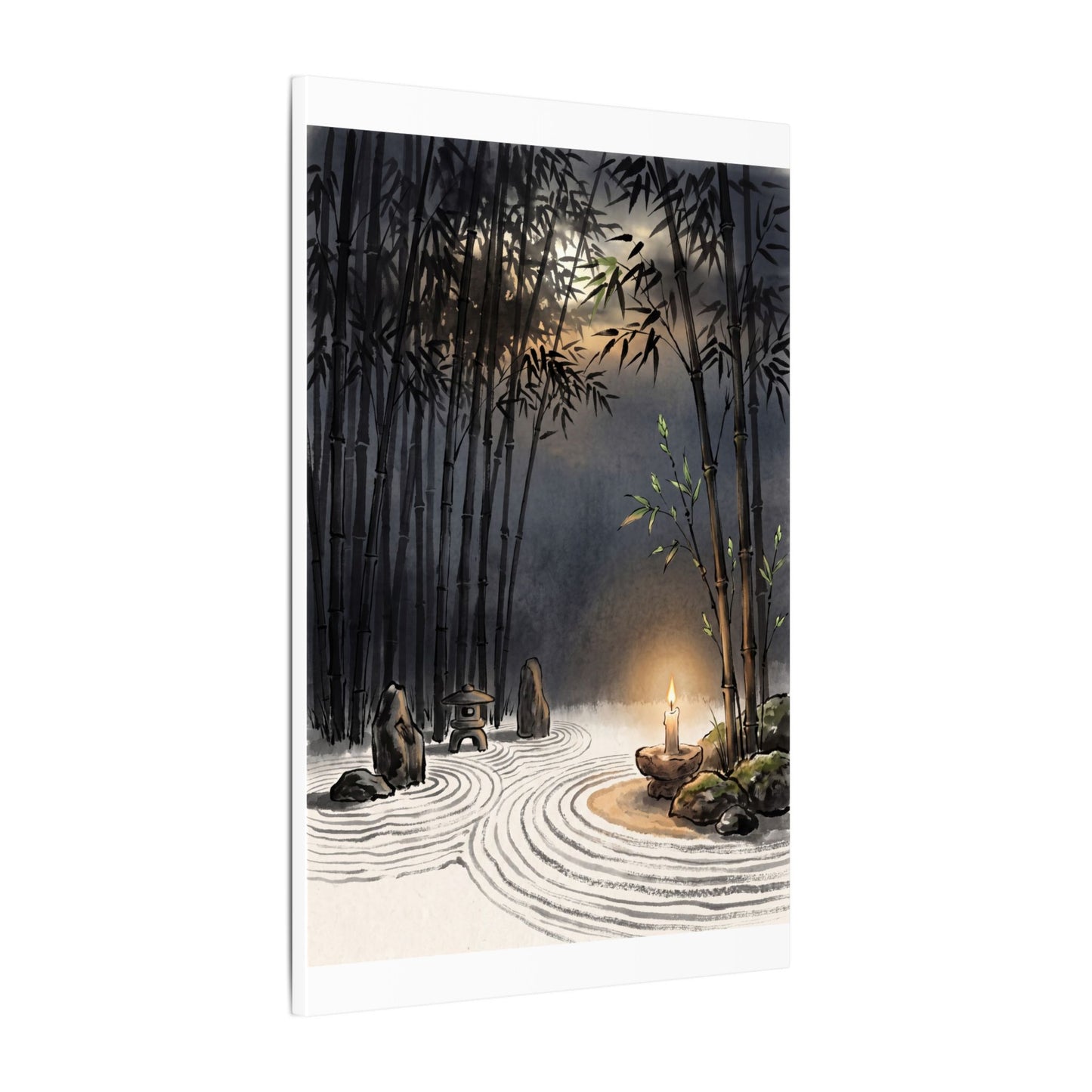 Tranquil Bamboo Grove Canvas Art - Karesansui Zen