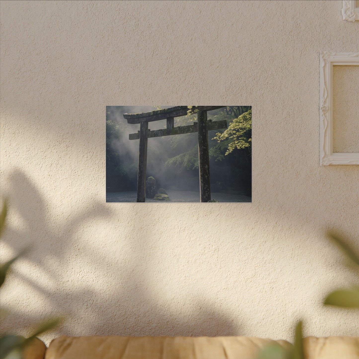 Torii Gate Canvas Art | Spring Zen Karesansui Art