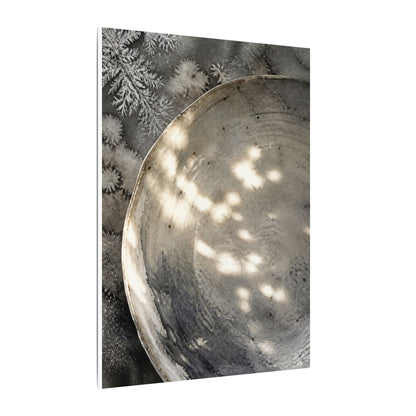 Ceramic Bowl Watercolor Canvas Art | Warm Japandi Art