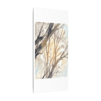 Ma Shadow Play Canvas Art - Japandi Watercolor