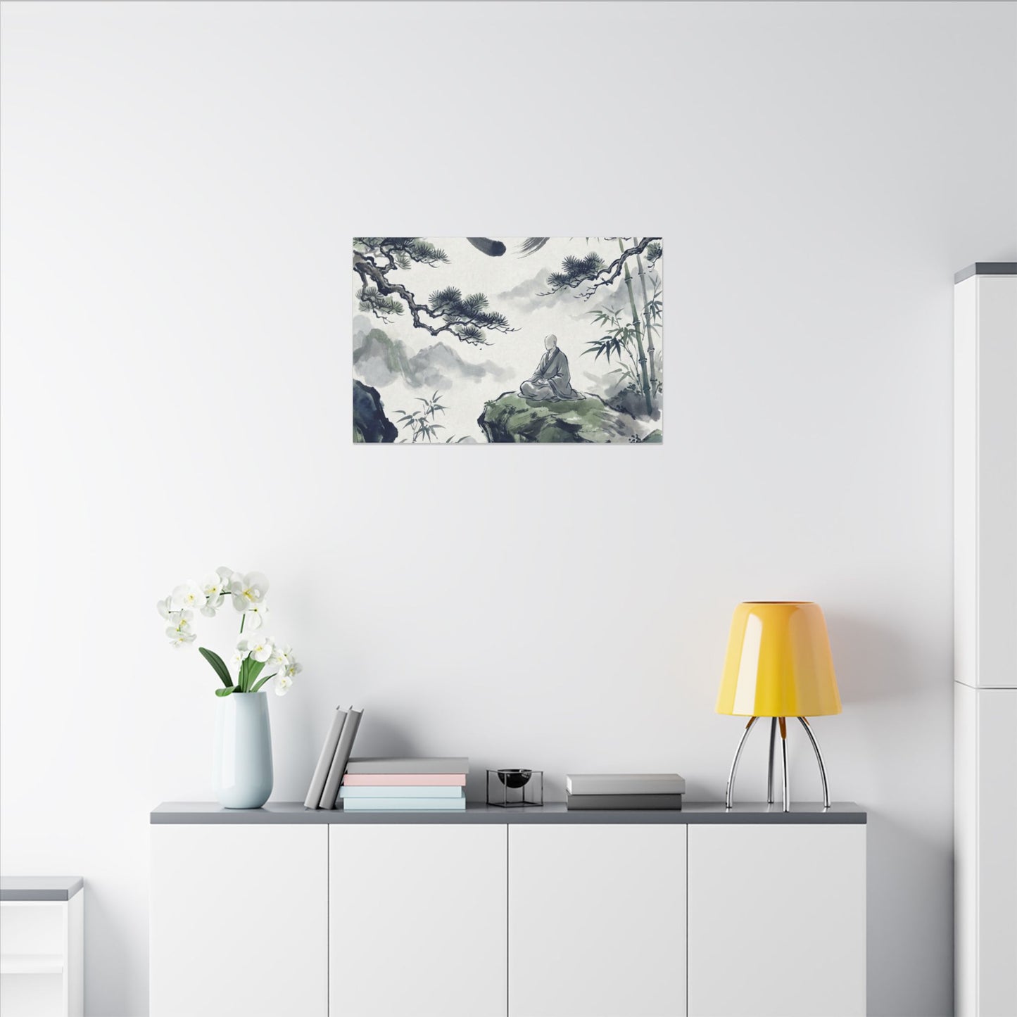 Zen Sumi-e Canvas Art