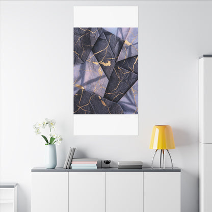 Seijaku Paper Fold Canvas Art - Kintsugi Gold Vein