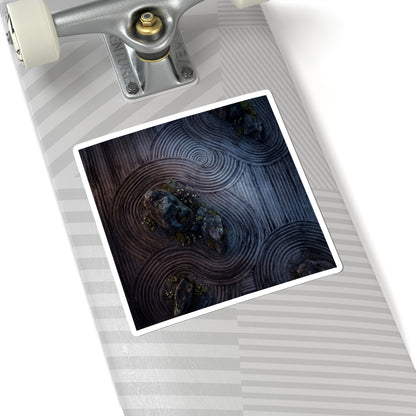 Dawn Rock Garden Sticker - Dark Japandi Kanso