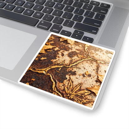 Seijaku Rust Patina Sticker - Kintsugi Gold Vein
