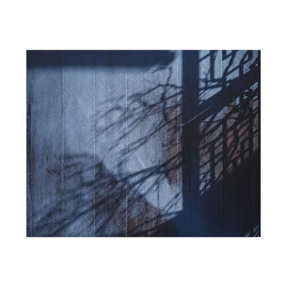 Shadow Play Moody Minimal Canvas Art | Moody Dark Japandi Art