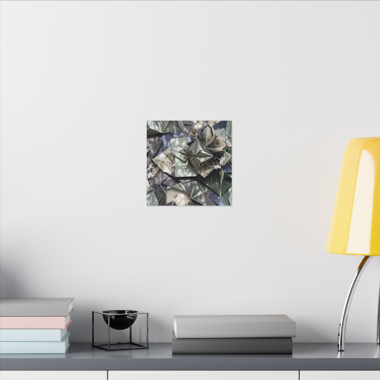 Shibui Paper Fold Canvas Art - Japandi Japanese Pattern