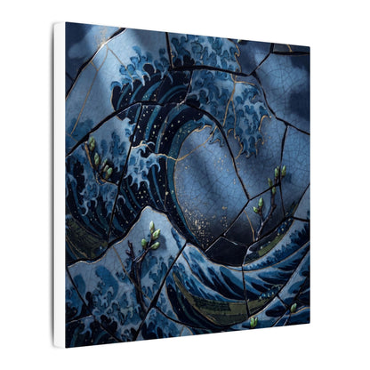Ocean Wave Spring Canvas Art | Kintsugi Artful Design