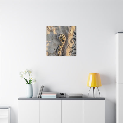 Fern Unfurling Canvas Art | Winter Japandi Japanese Pattern Art