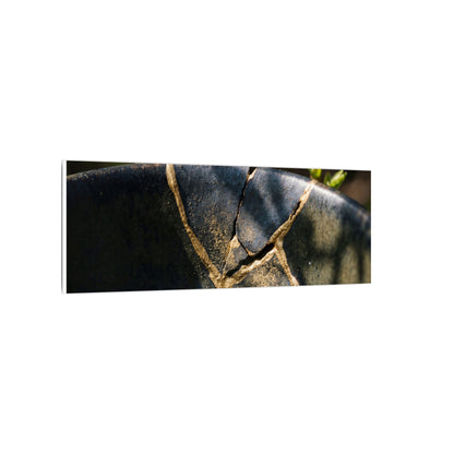 Seijaku Broken Pottery Canvas Art - Dark Japandi Shadow Zen