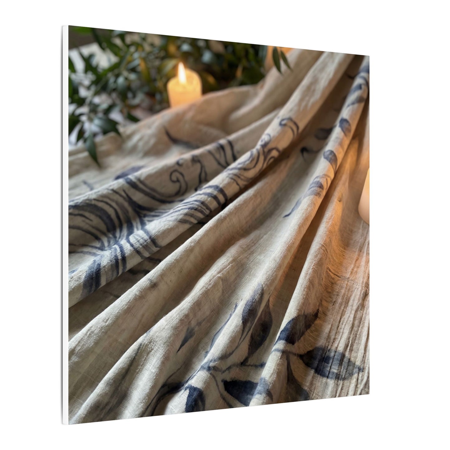 Fukinsei Silk Drape Canvas Art - Japandi Japanese Pattern