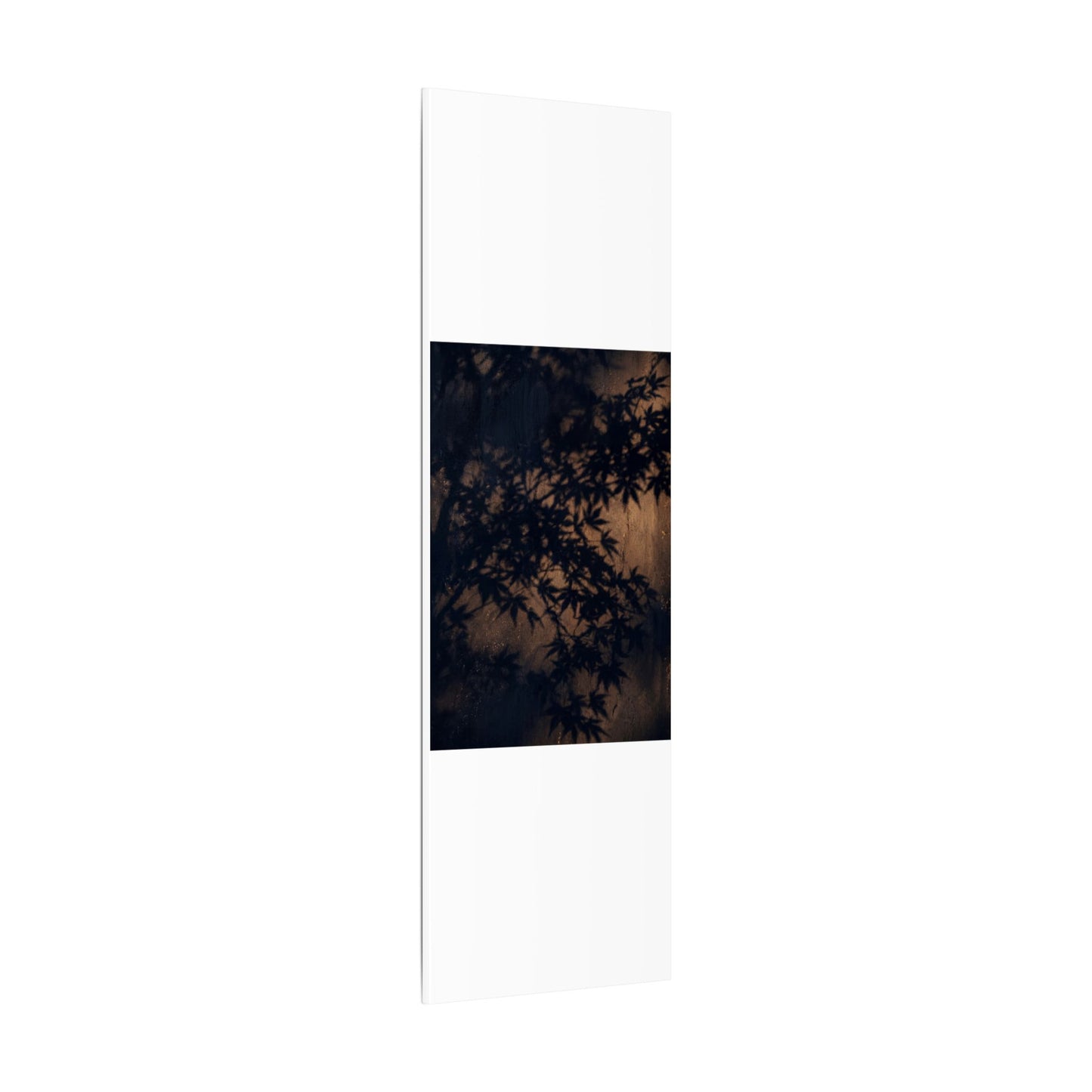 Shadow Play Autumn Canvas Art | Dark Japandi Atmospheric Design