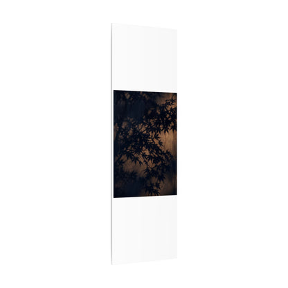 Shadow Play Autumn Canvas Art | Dark Japandi Atmospheric Design