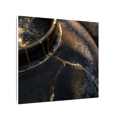 Kintsugi Rust Patina in Golden Hour | Broken Beauty Canvas Art