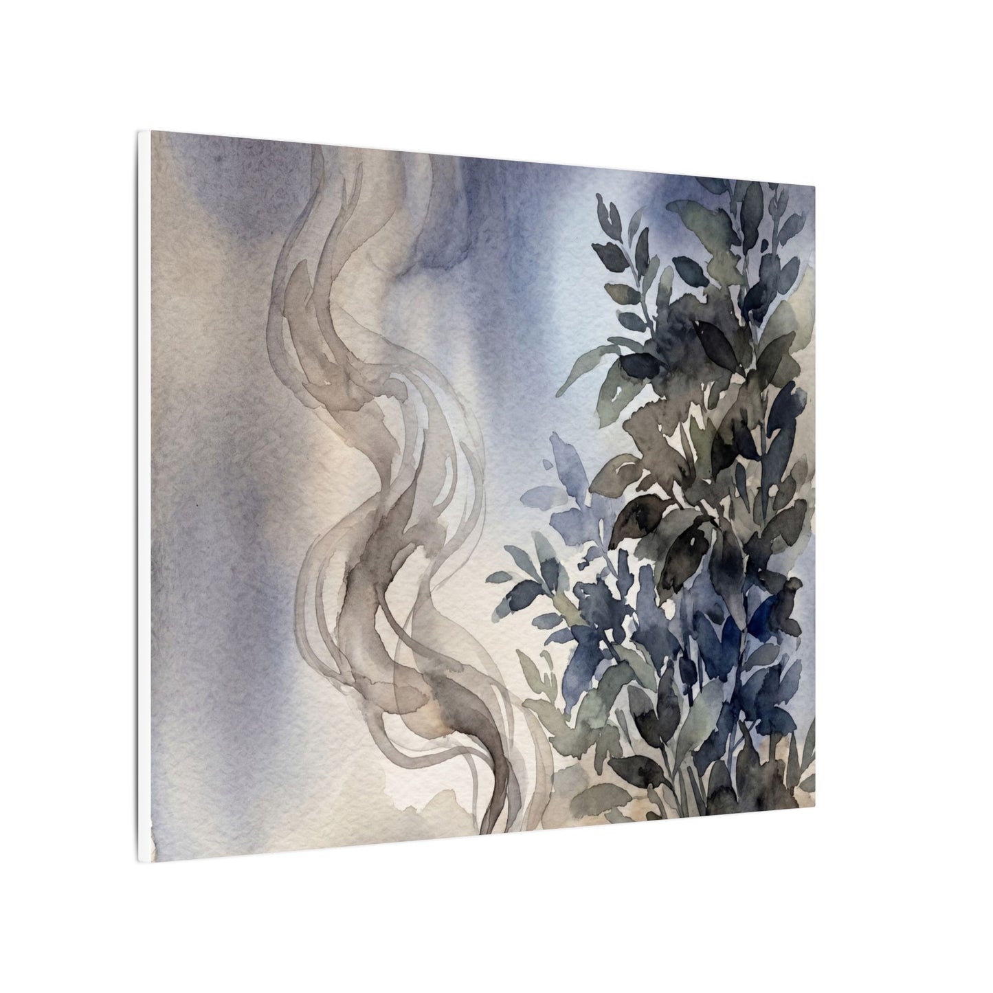 Incense Smoke Summer Canvas Art | Japandi Cozy Design
