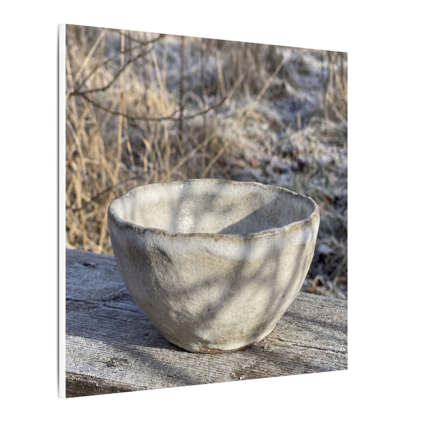 Dappled Ceramic Bowl Canvas Art - Japandi Fukinsei