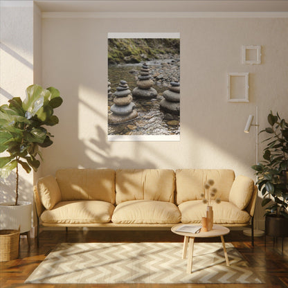 Bamboo Grove Winter Canvas Art | Zen Serene Design