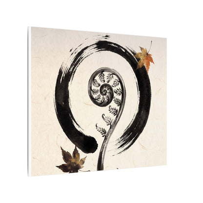 Fern Unfurling Autumn Canvas Art | Zen Peaceful Design