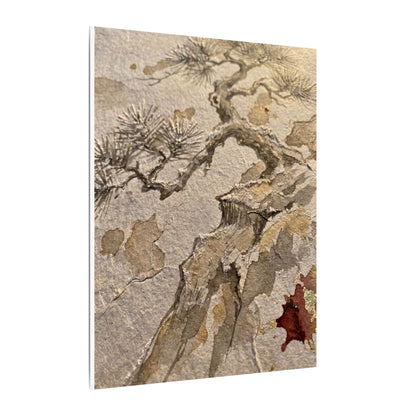 Pine Tree Canvas Art | Winter Japandi Japanese Pattern Art