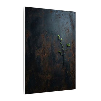 Rust Patina Moody Minimal Canvas Art | Moody Dark Japandi Art