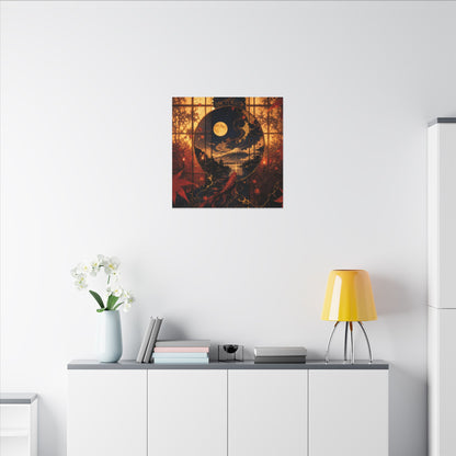 Beautiful Shoji Screen Canvas Art - Gold Vein Kintsugi