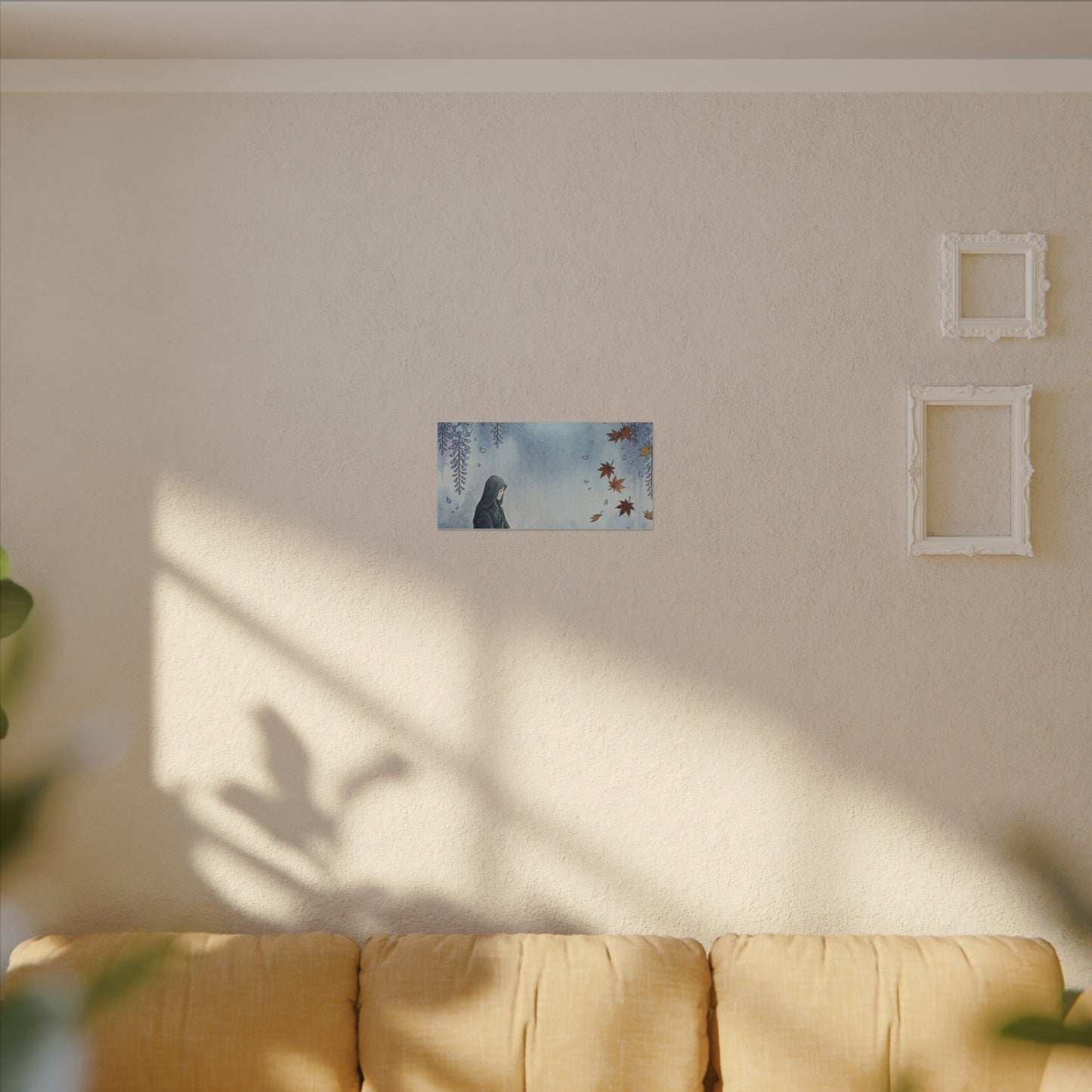 Zen Wisteria in Moonlight | Ukiyo E Inspired Canvas Art