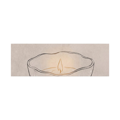 Ceramic Bowl Minimal Line Canvas Art | Neutral Japandi Art