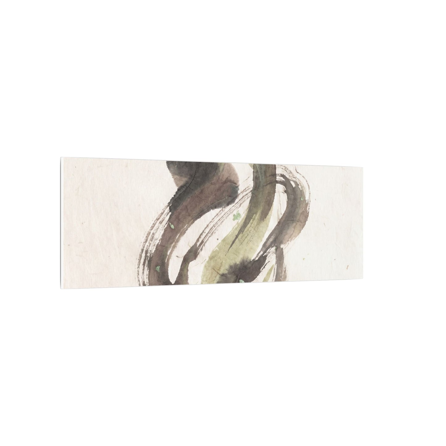 Ink Brushstroke Canvas Art | Spring Japandi Japanese Pattern Art