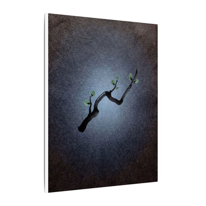Ink Brushstroke Canvas Art | Spring Dark Japandi Moody Minimal Art