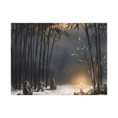 Tranquil Bamboo Grove Canvas Art - Karesansui Zen