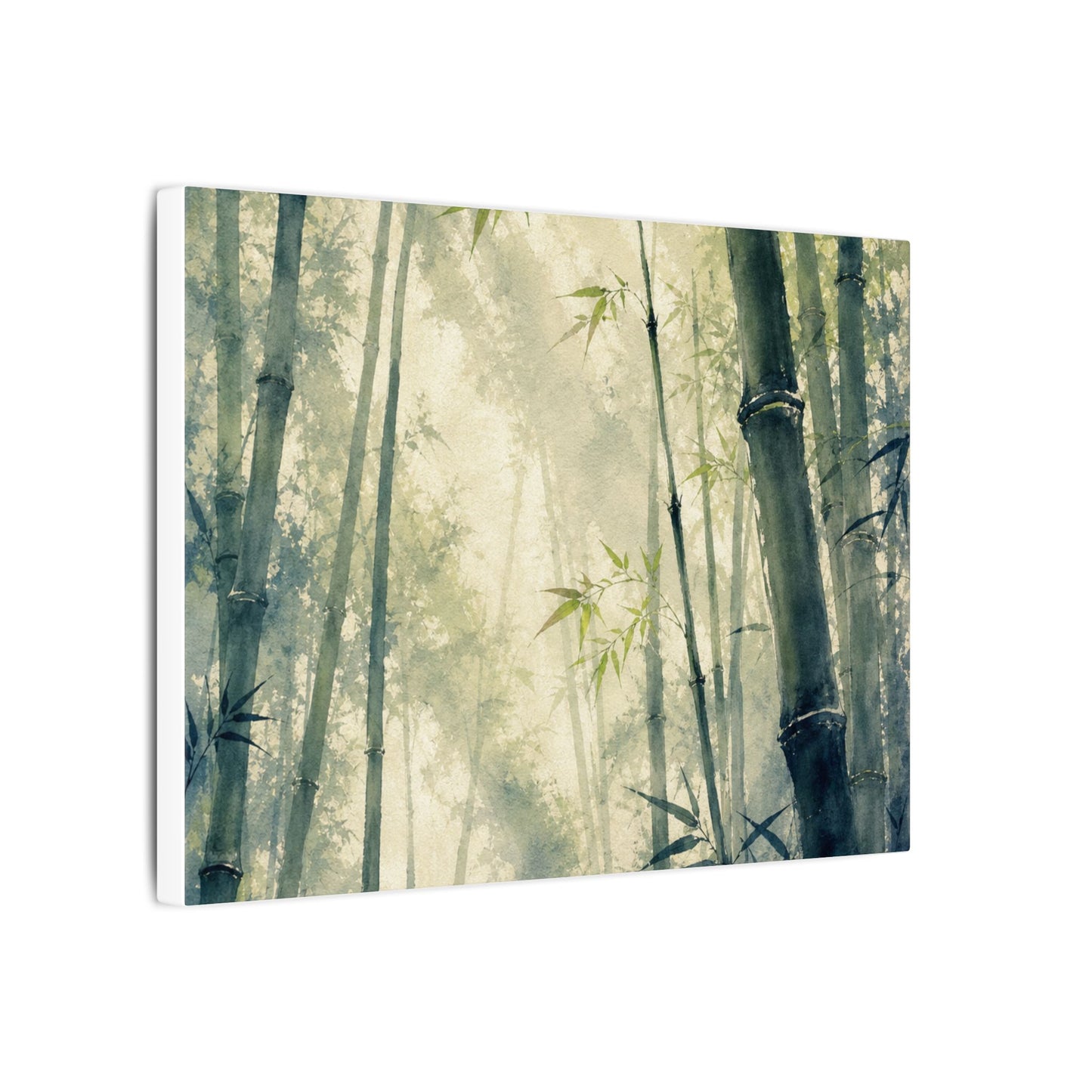 Bamboo Grove Spring Canvas Art | Zen Serene Design