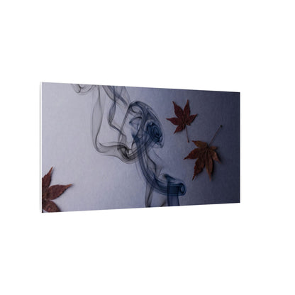 Dark Japandi Incense Smoke in Dawn | Moody Minimal Canvas Art