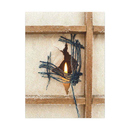 Winter Shoji Screen Broken Beauty Canvas Art | Resilient Decor