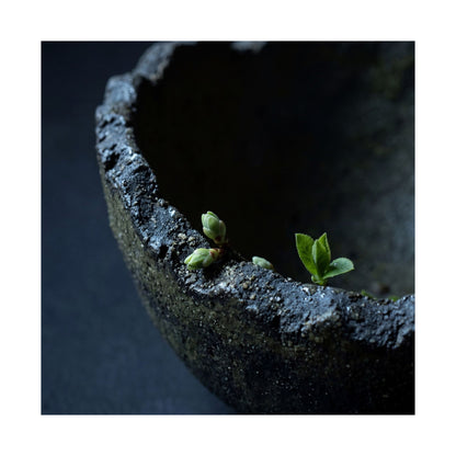 Datsuzoku Ceramic Bowl Wall Art Print - Dark Japandi Moody Minimal