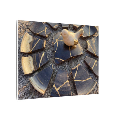 Golden Hour Broken Pottery Canvas Art - Kintsugi Datsuzoku