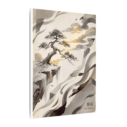 Golden Hour Pine Tree Canvas Art - Japandi Seijaku