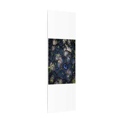 Cracked Earth Canvas Art | Spring Dark Japandi Moody Minimal Art