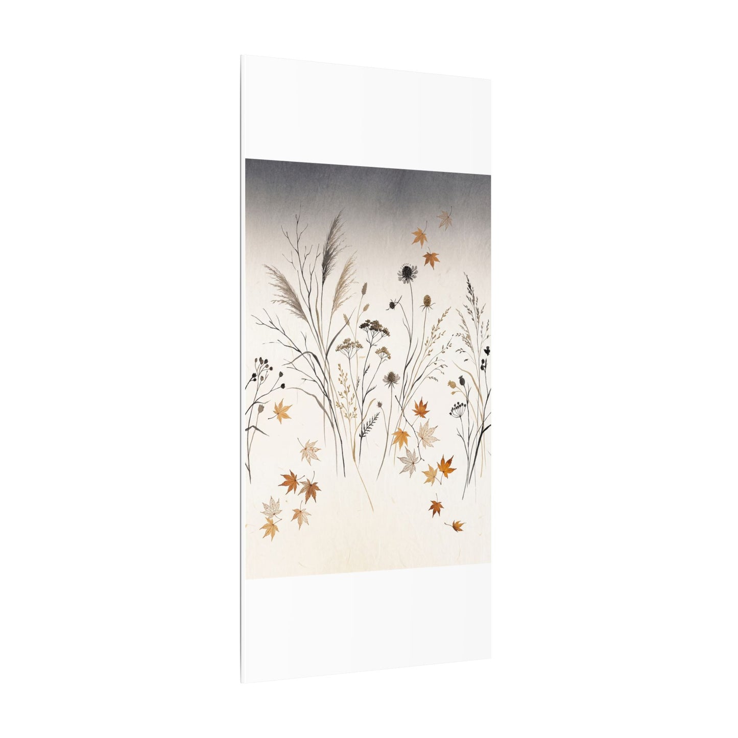 Dawn Dried Flowers Canvas Art - Japandi Kanso