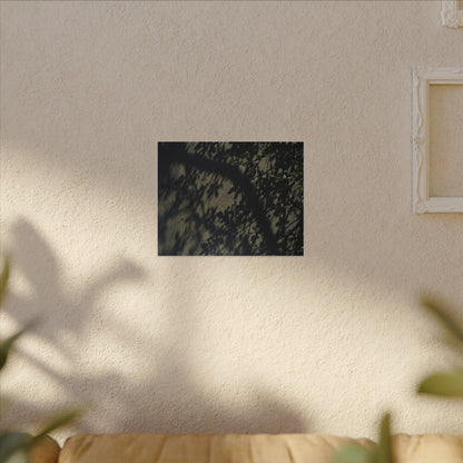 Atmospheric Shadow Play Canvas Art - Moody Minimal Dark Japandi