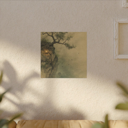 Spring Pine Tree Minimal Line Canvas Art | Earthy Decor