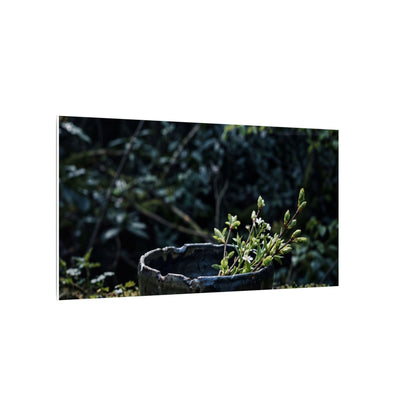 Dappled Ceramic Bowl Canvas Art - Dark Japandi Datsuzoku