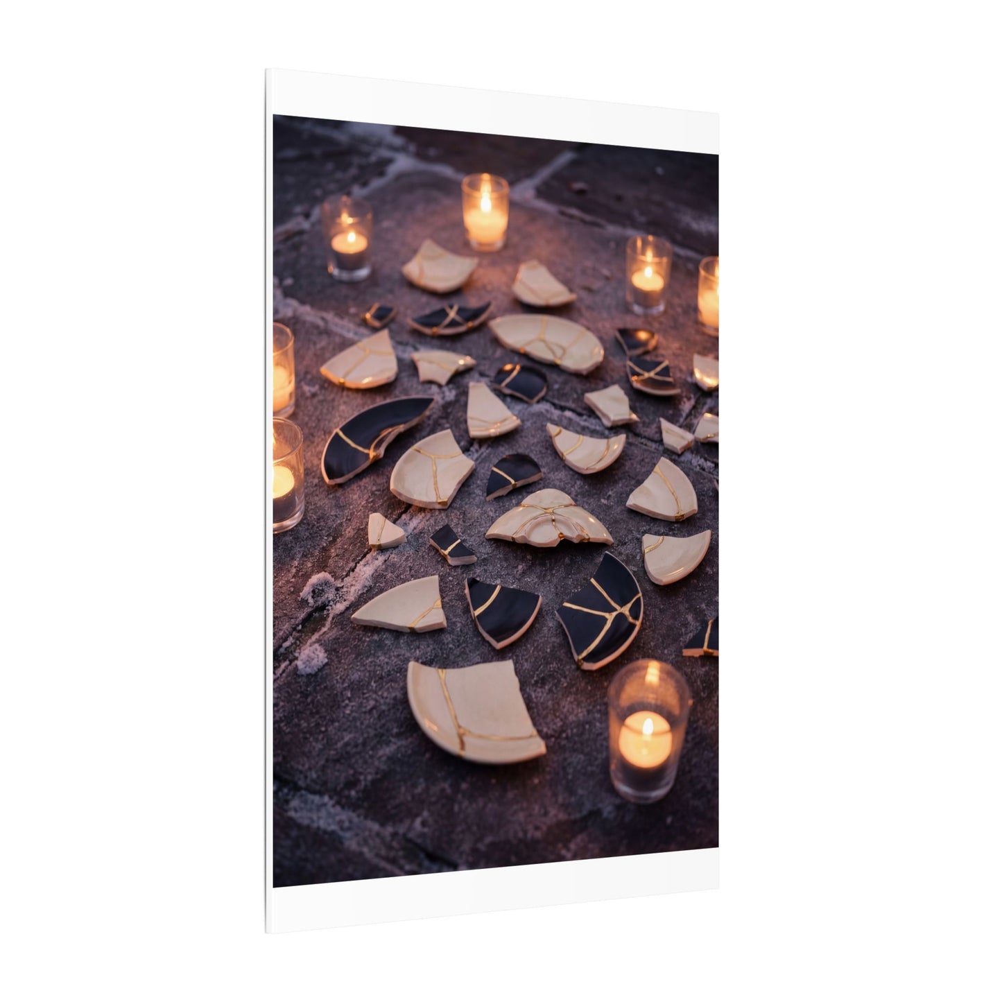 Winter Broken Pottery Broken Beauty Canvas Art | Beautiful Decor