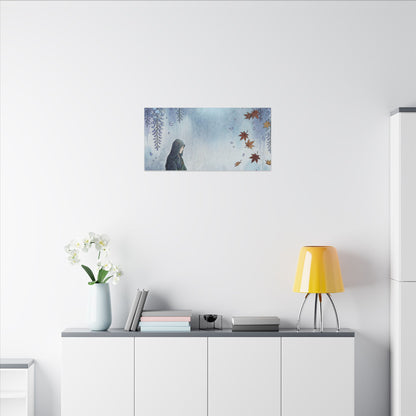 Zen Wisteria in Moonlight | Ukiyo E Inspired Canvas Art