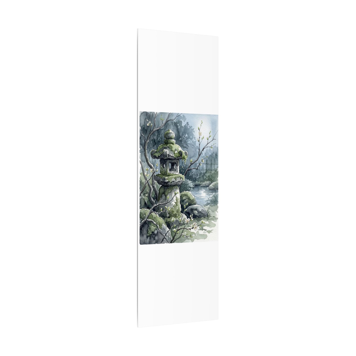 Moonlight Stone Lantern Canvas Art - Japandi Seijaku