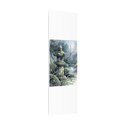 Moonlight Stone Lantern Canvas Art - Japandi Seijaku