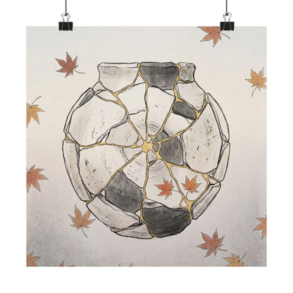 Dawn Broken Pottery Wall Art Print - Japandi Datsuzoku Art Print