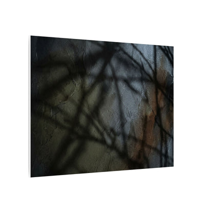 Shadow Play Dark Texture Canvas Art | Sophisticated Dark Japandi Art