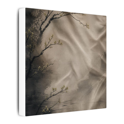 Silk Drape Canvas Art | Spring Japandi Japanese Pattern Art