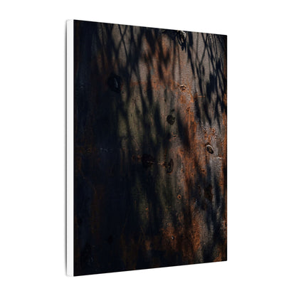 Rust Patina Shadow Zen Canvas Art | Luxurious Dark Japandi Art