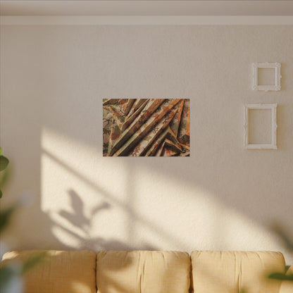 Paper Fold Autumn Canvas Art | Japandi Earthy Design
