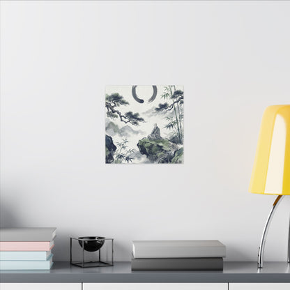 Zen Sumi-e Canvas Art